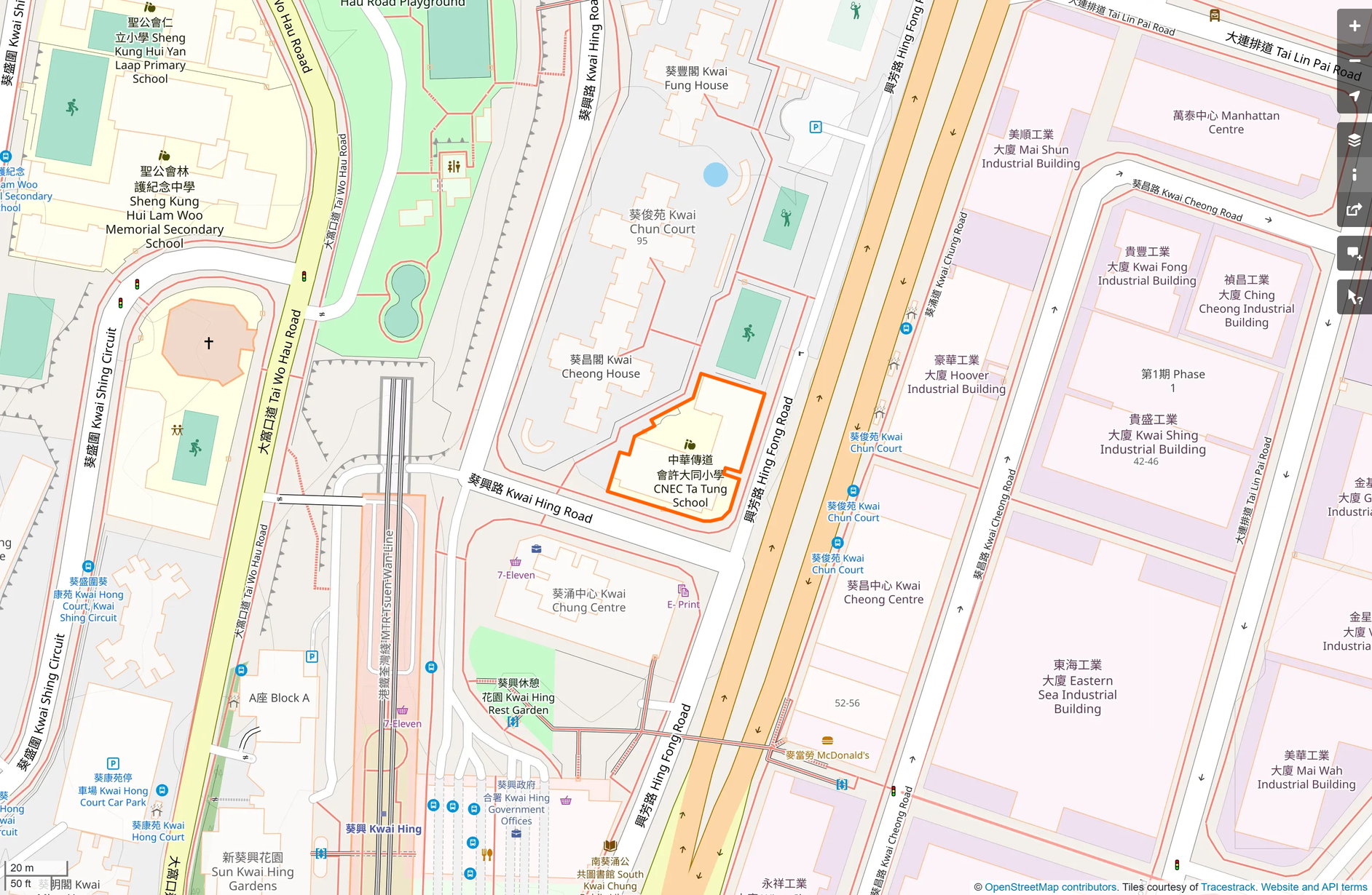 OSM: 許大同學校 CNEC Ta Tung School