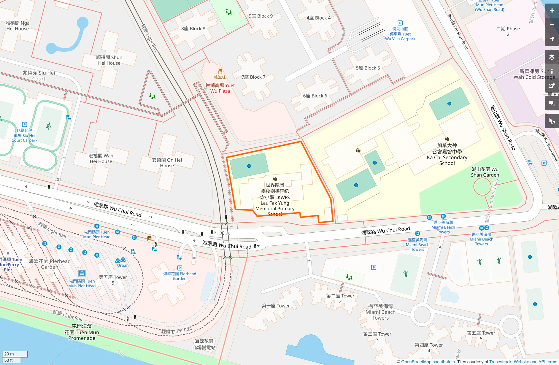 OSM: 劉德容紀念小學 LKWFSL Lau Tak Yung Memorial Primary School
