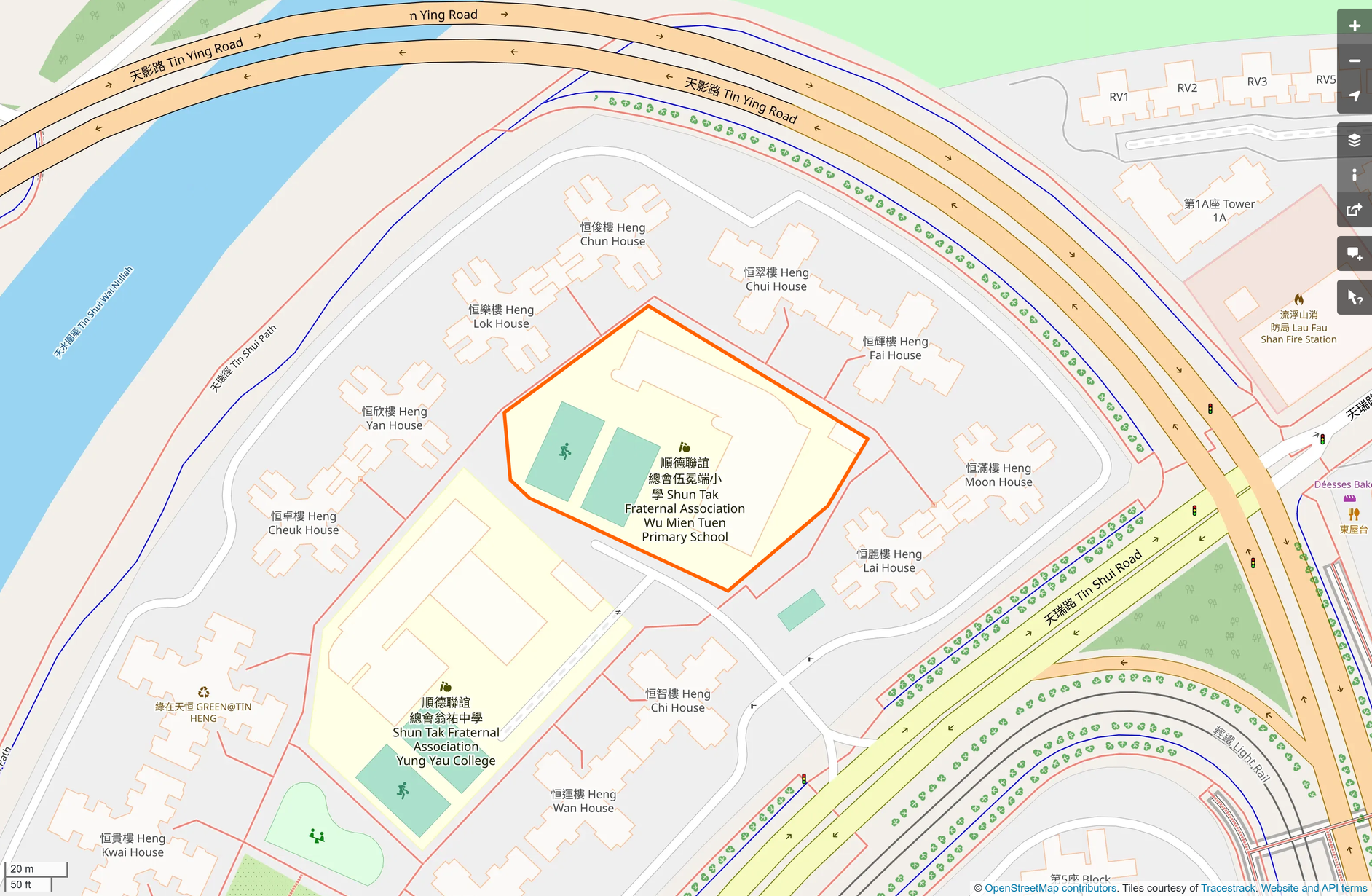 OSM: 順德聯誼總會伍冕端小學 Shun Tak Fraternal Association Wu Mien Tuen Primary School