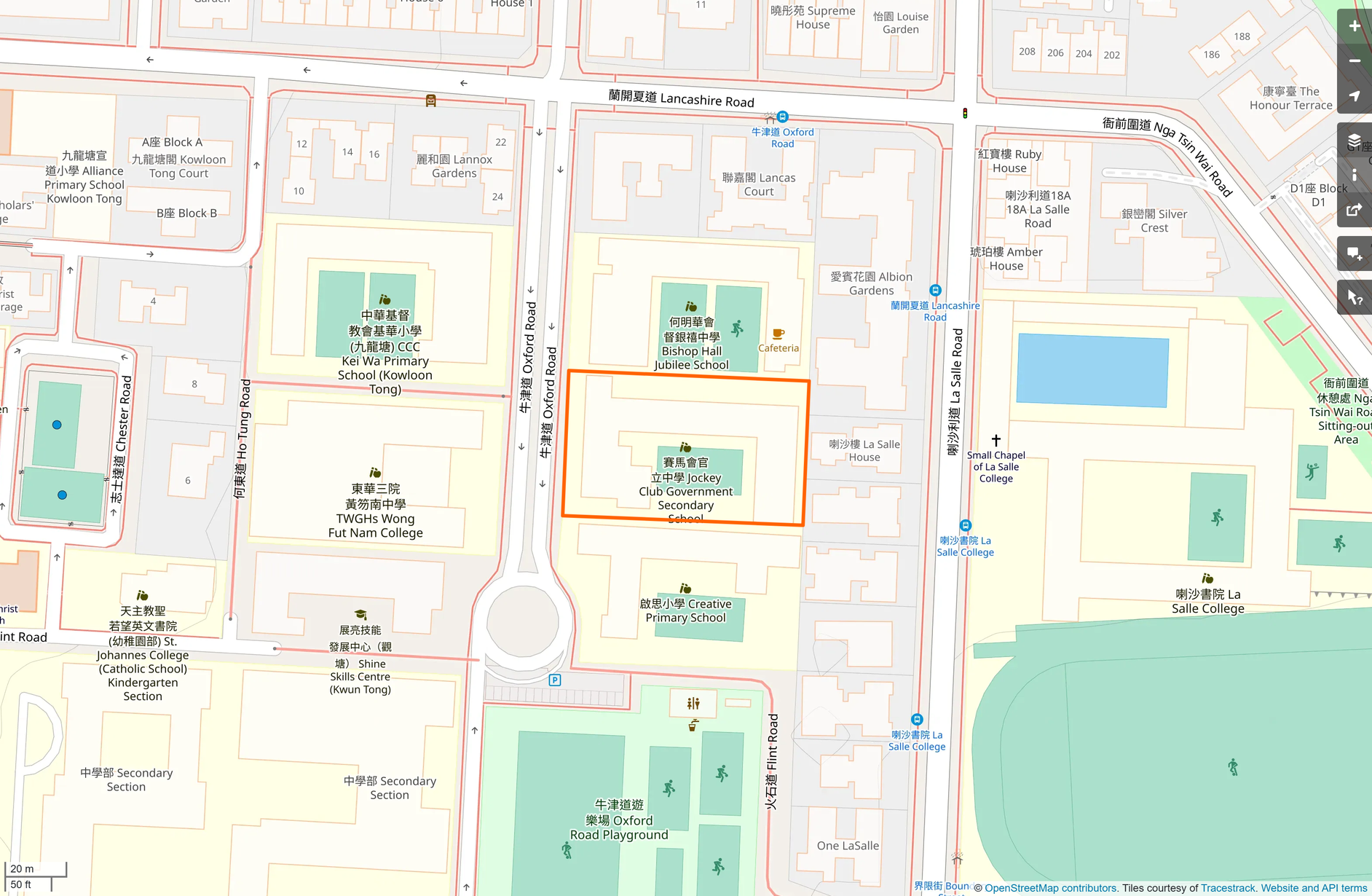 OSM: 賽馬會官立中學 Jockey Club Government Secondary School
