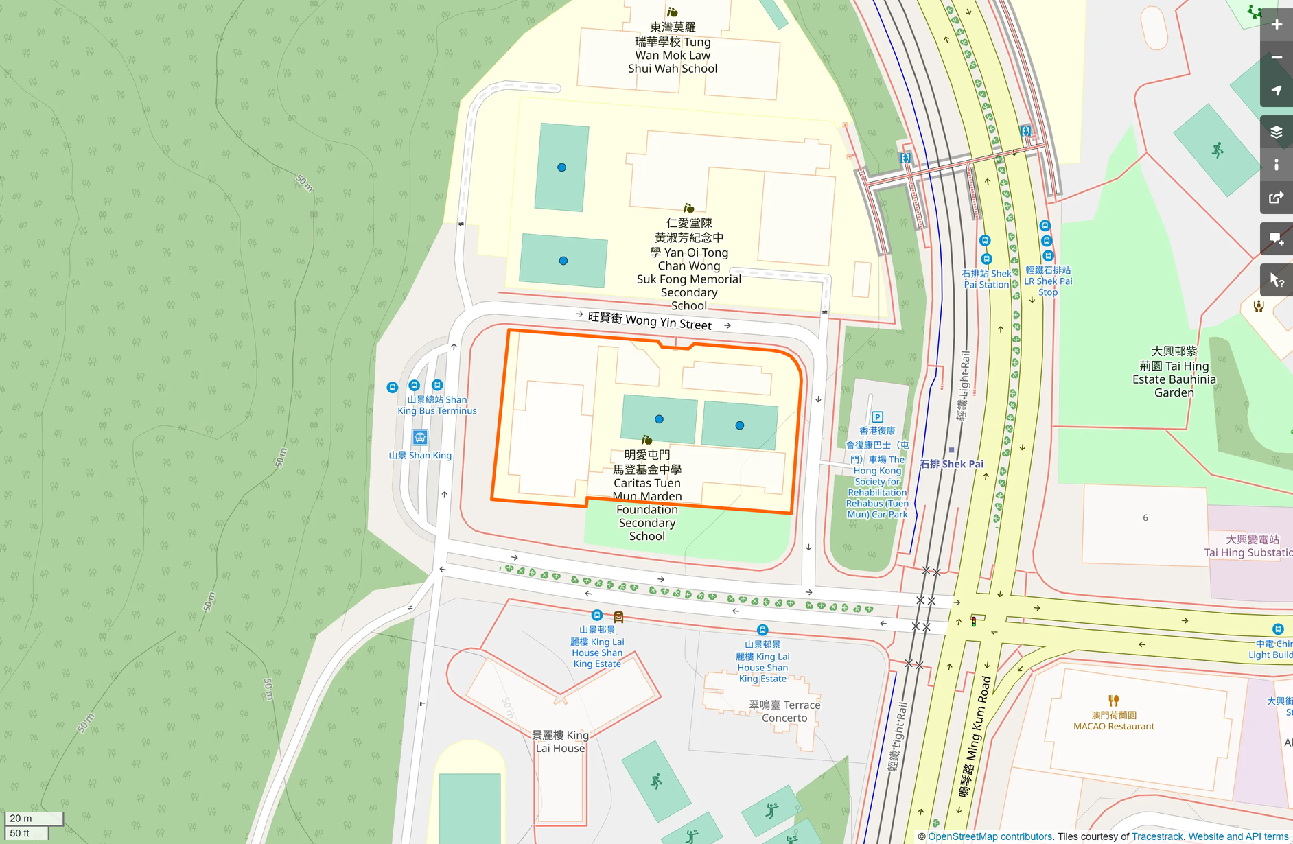 OSM: 明愛屯門馬登基金中學 Caritas Tuen Mun Marden Foundation Secondary School