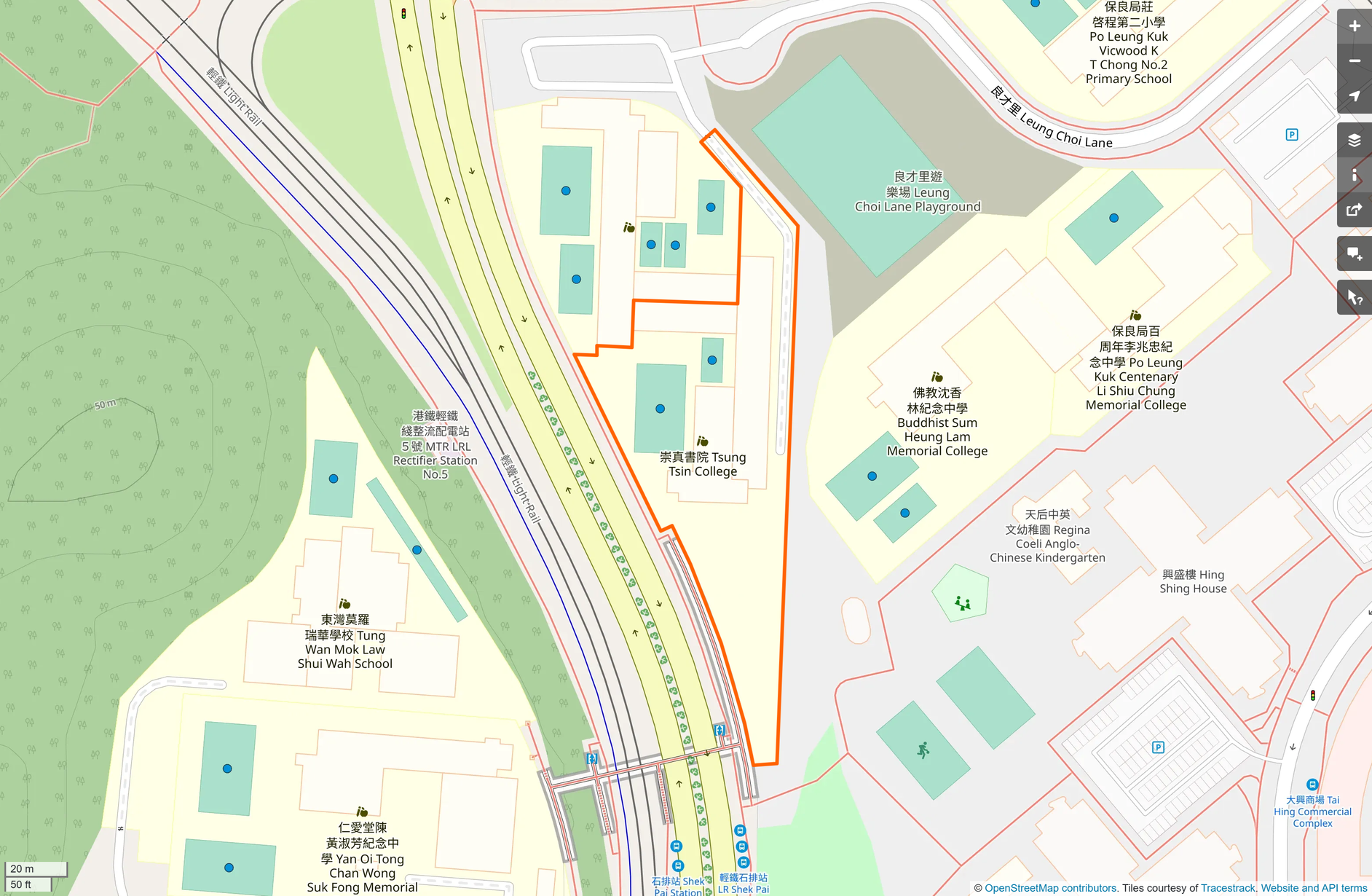 OSM: 崇真書院 Tsung Tsin College