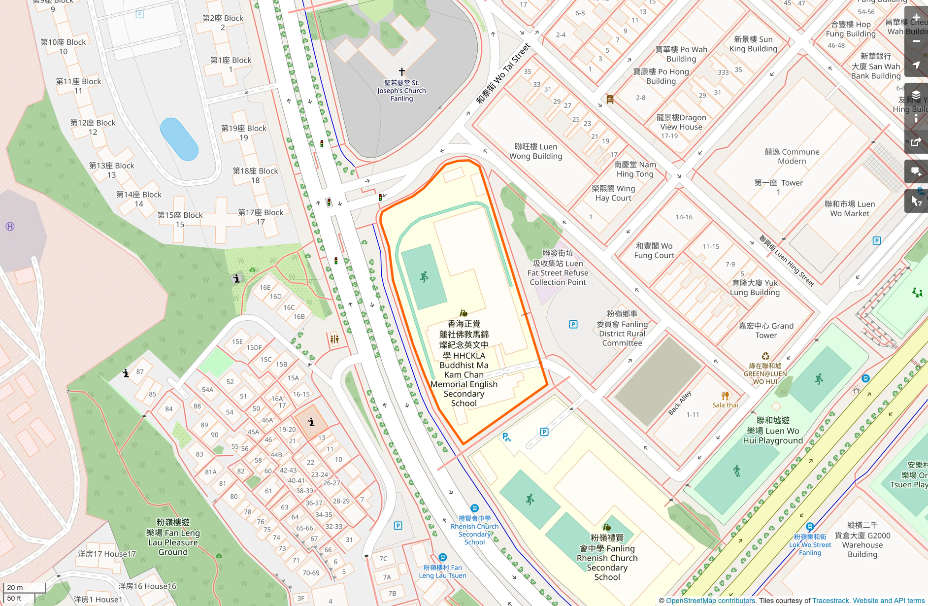 OSM: 馬錦燦紀念英文中學 HHCKLA Buddhist Ma Kam Chan Memorial English Secondary School