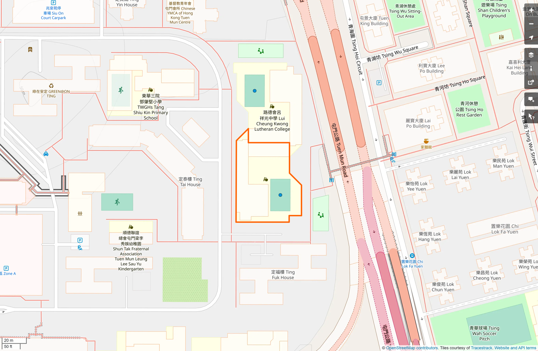 OSM: 順德聯誼總會梁銶琚中學 Shun Tak Fraternal Association Leung Kau Kui College