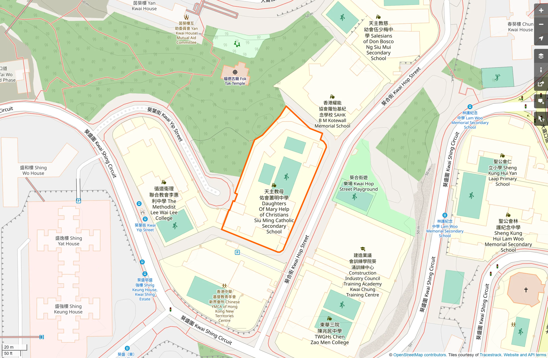 OSM: 天主教母佑會蕭明中學 Daughters of Mary Help of Christians Siu Ming Catholic Secondary School