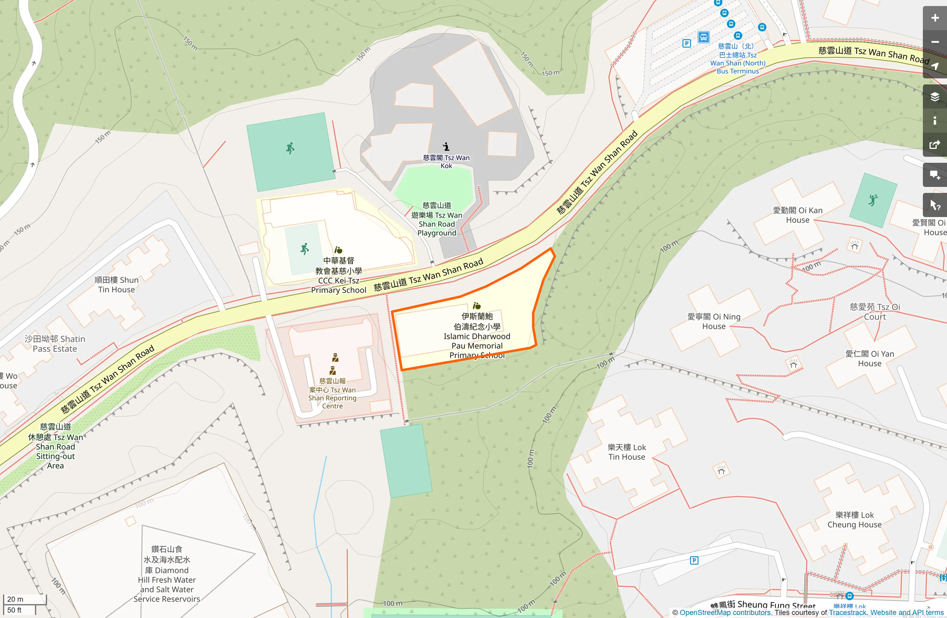 OSM: 伊斯蘭鮑伯濤紀念小學 Islamic Dharwood Pau Memorial Primary School