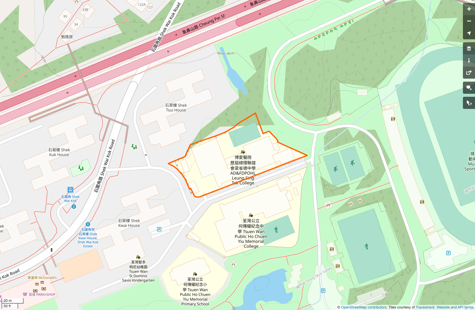 OSM: 梁省德中學 AD&FD POHL Leung Sing Tak College