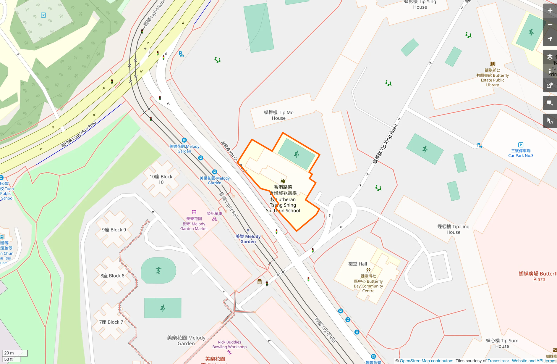 OSM: 香港路德會增城兆霖學校 Lutheran Tsang Shing Siu Leun School