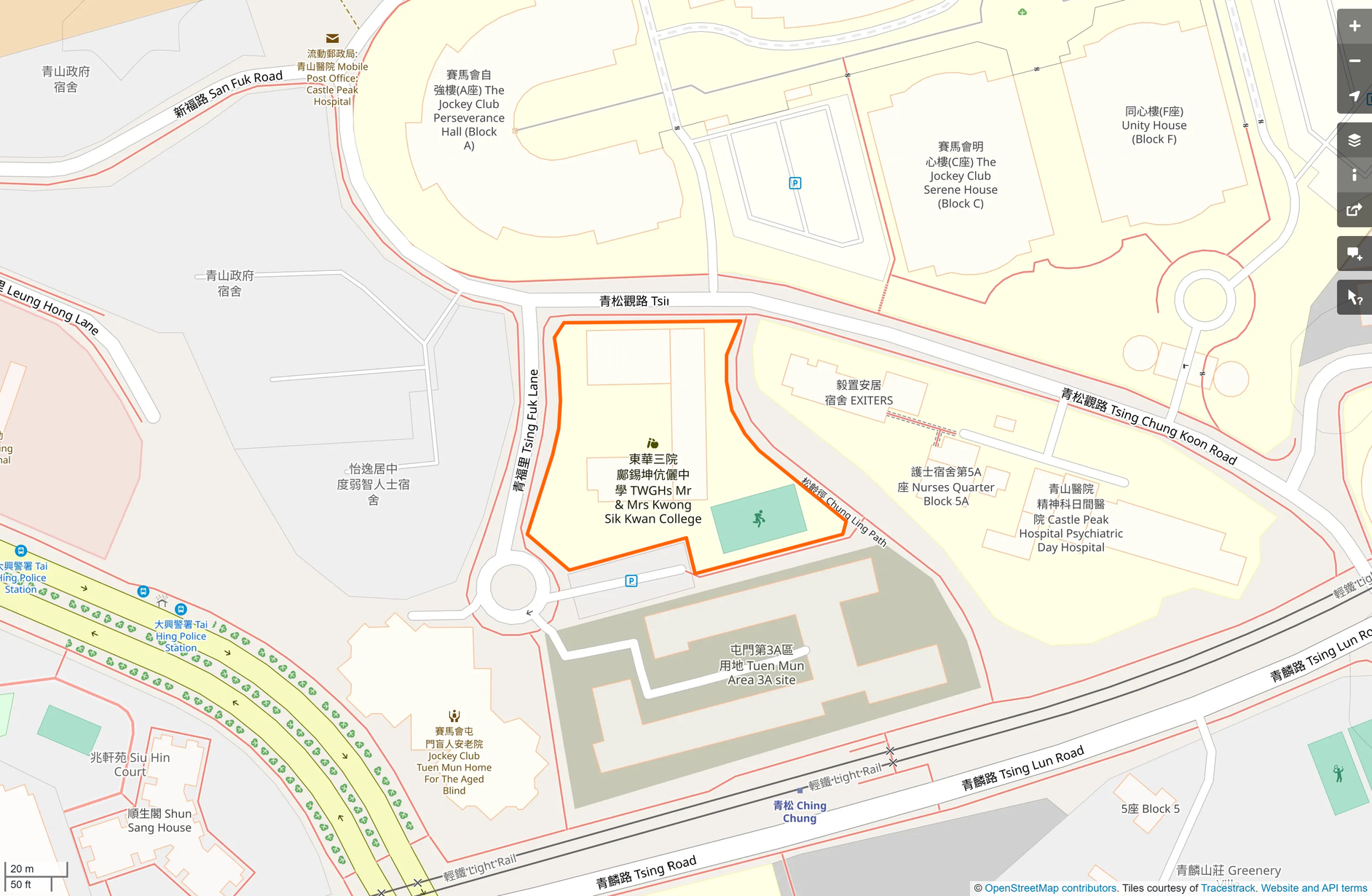 OSM: 東華三院鄺錫坤伉儷中學 TWGHs Mr & Mrs Kwong Sik Kwan College