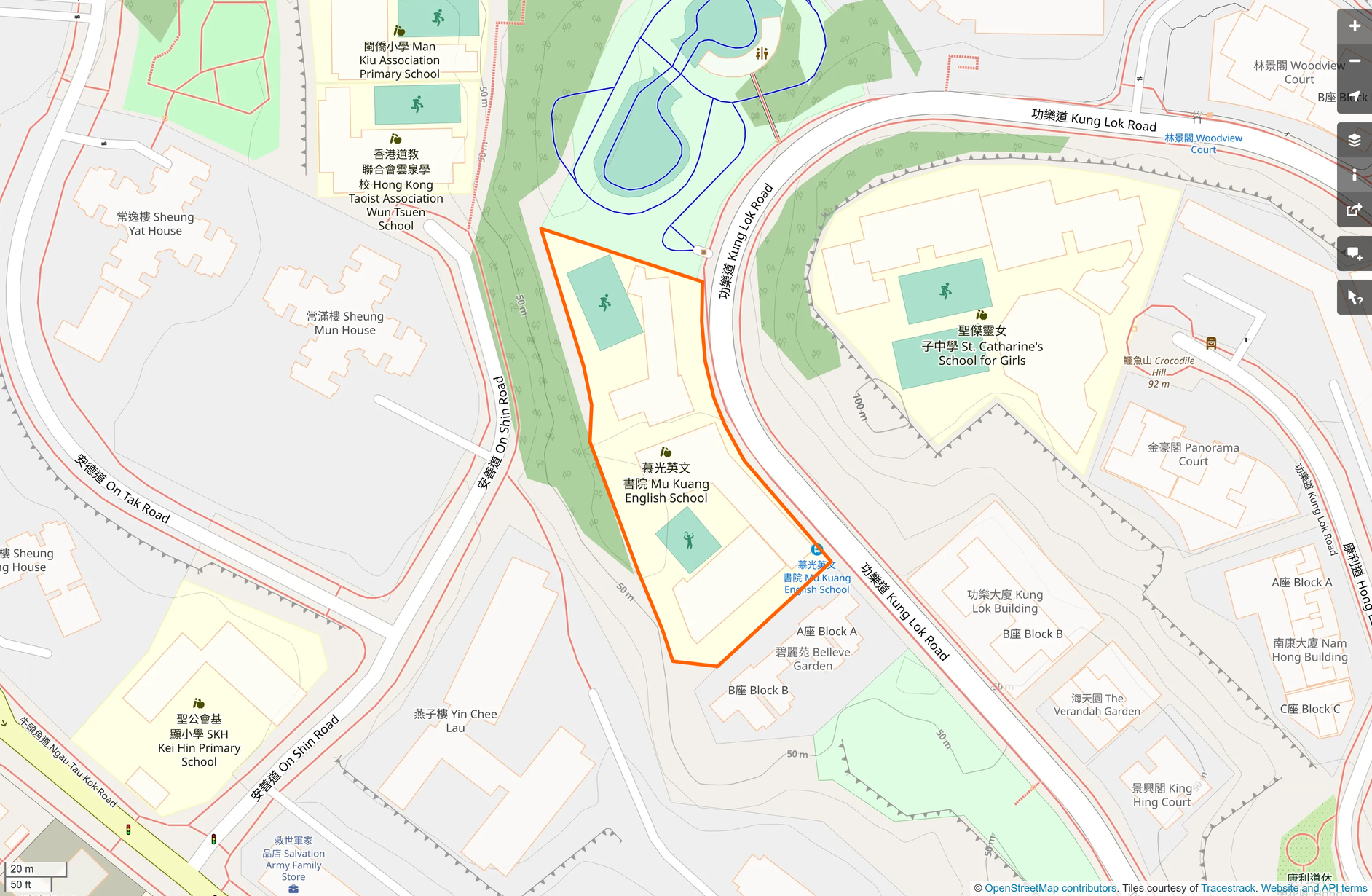 OSM: 慕光英文書院 Mu Kuang English School