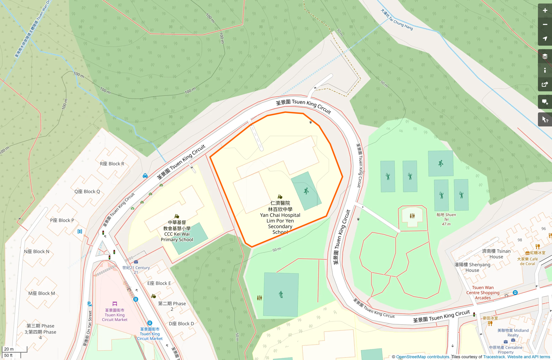 OSM: 仁濟醫院林百欣中學 Yan Chai Hospital Lim Por Yen Secondary School