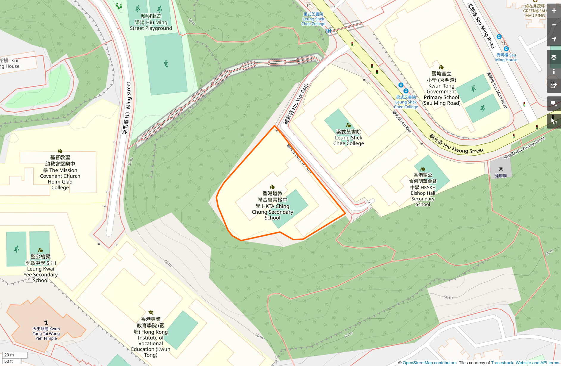 OSM: 香港道教聯合會青松中學 HKTA Ching Chung Secondary School