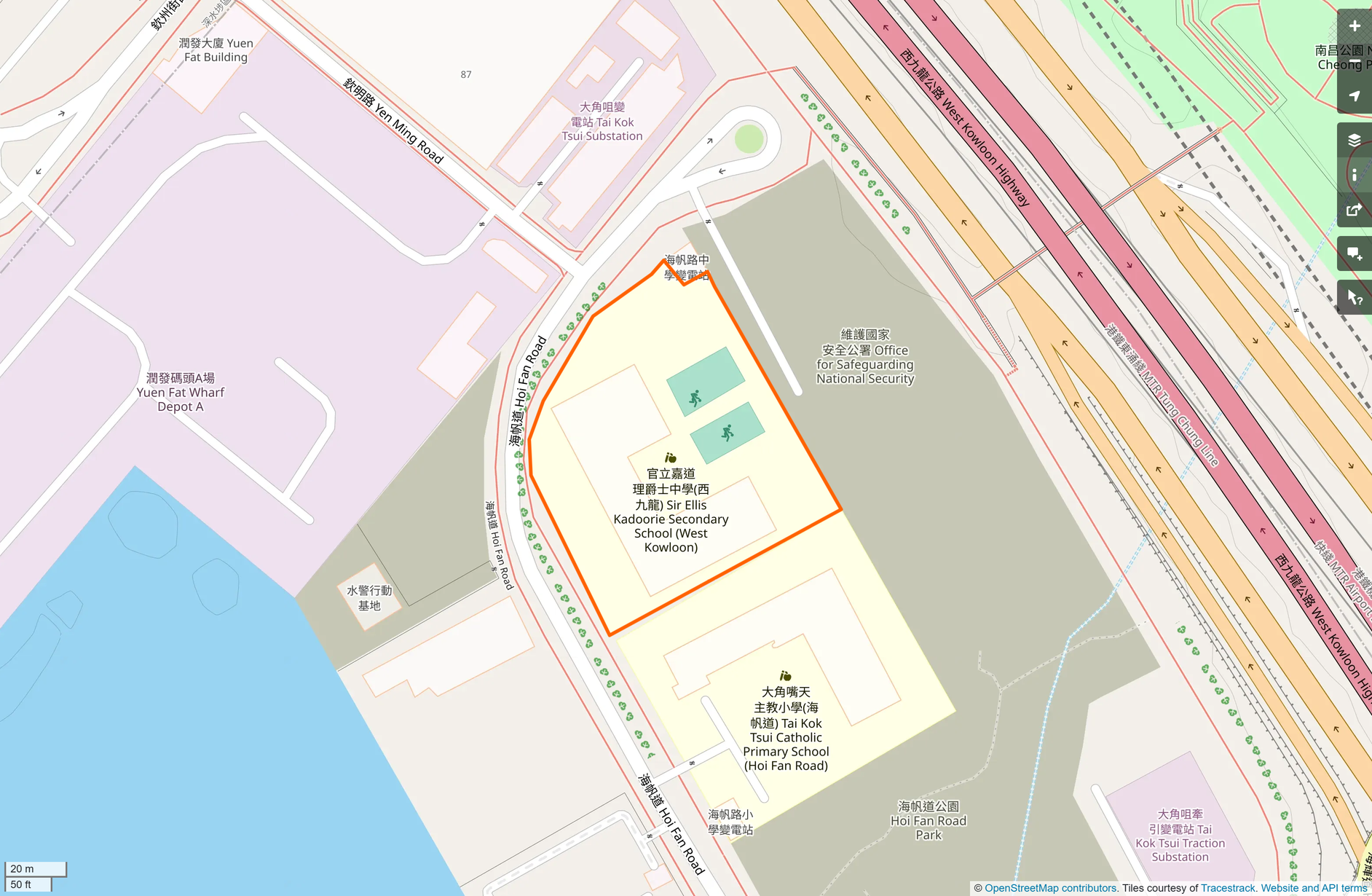 OSM: 官立嘉道理爵士中學 Sir Ellis Kadoorie Secondary School (West Kowloon)
