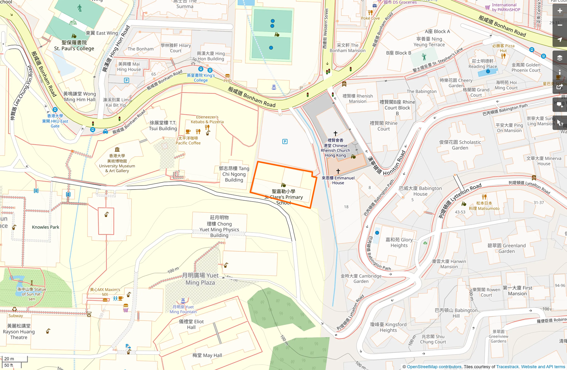 OSM: 聖嘉勒小學 St. Clare's Primary School