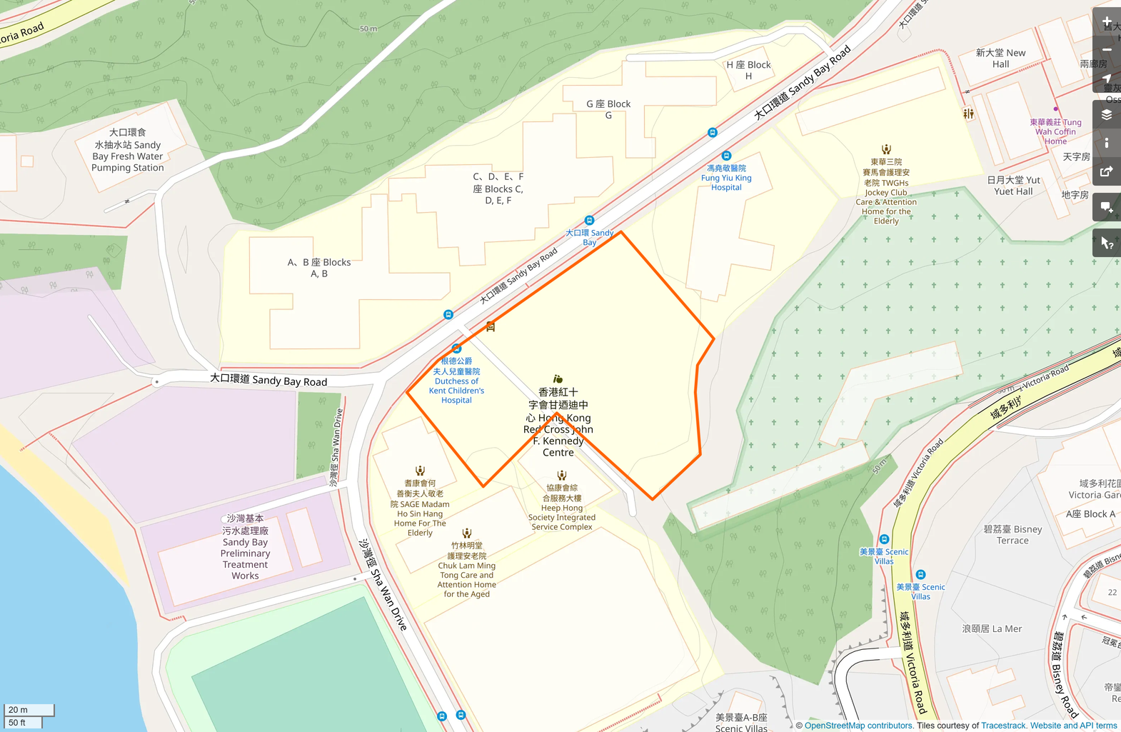 OSM: 香港紅十字會甘迺迪中心 Hong Kong Red Cross John F.Kennedy Centre