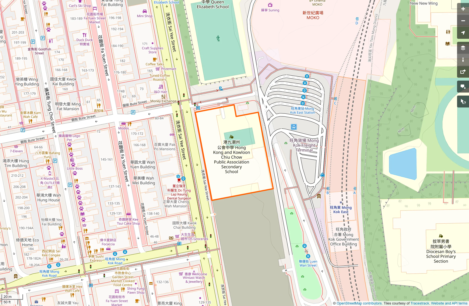 OSM: 港九潮州公會中學 Hong Kong and Kowloon Chiu Chow Public Association Secondary School
