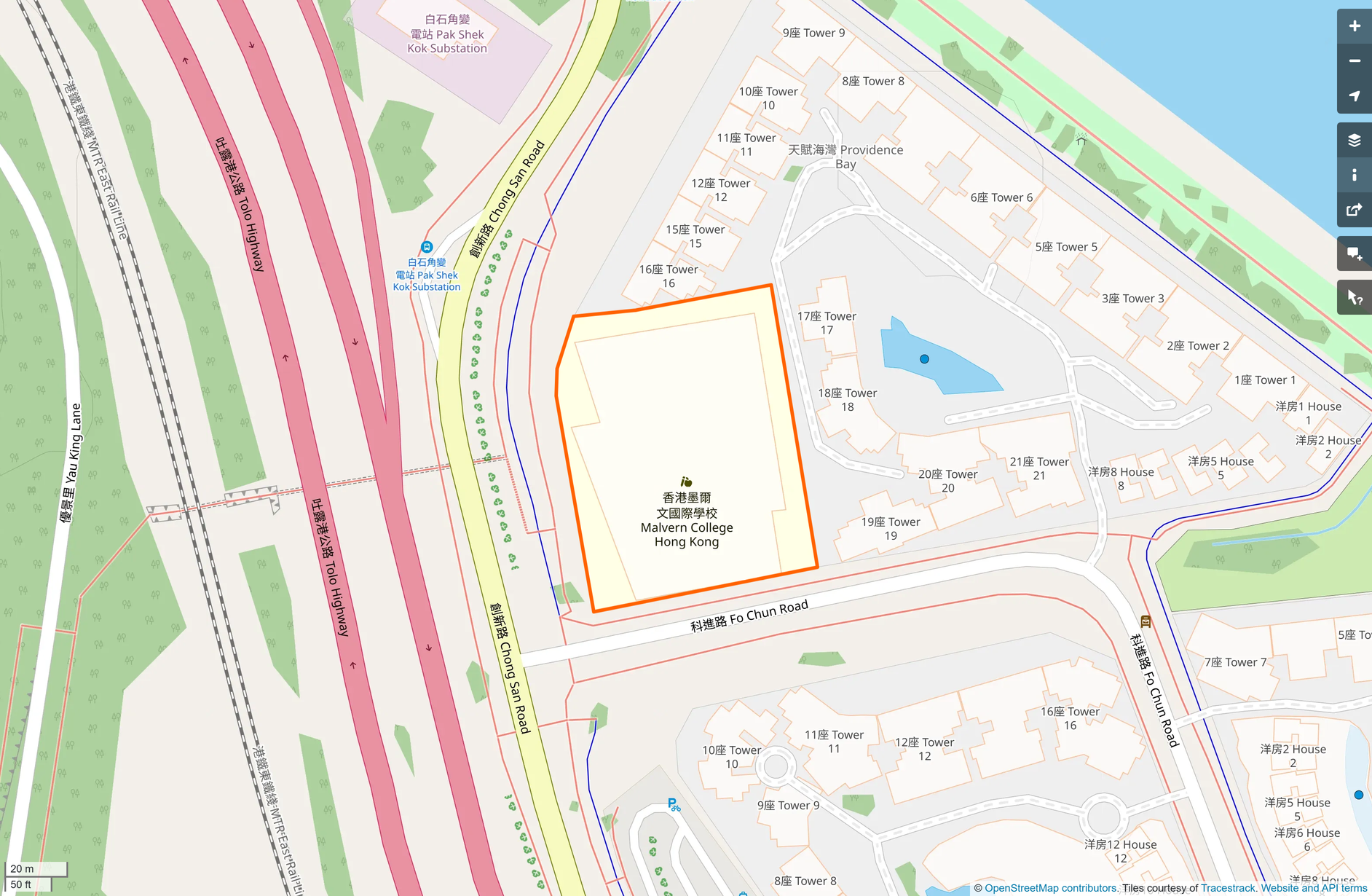 OSM: 香港墨爾文國際學校 Malvern College Hong Kong