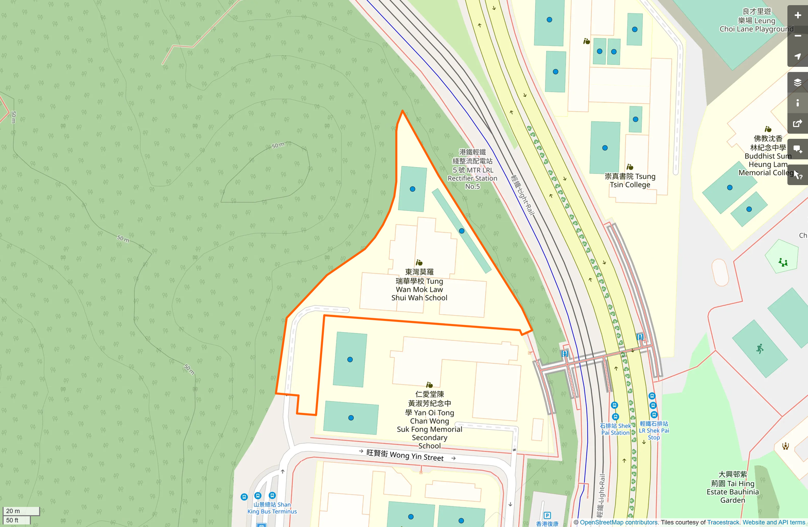 OSM: 東灣莫羅瑞華學校 Tung Wan Mok Law Shui Wah School