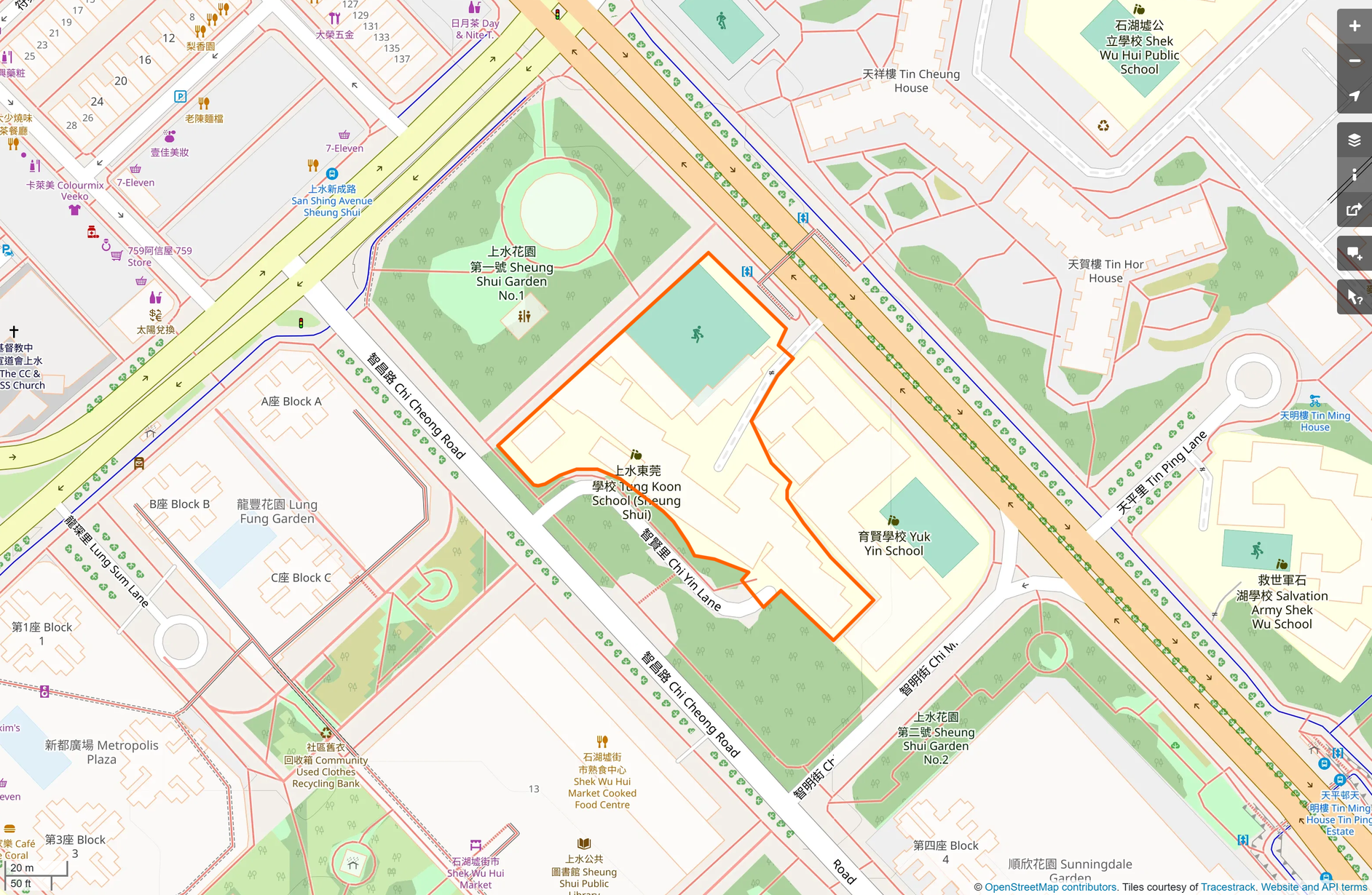 OSM: 東莞學校 Tung Koon School (Sheung Shui)