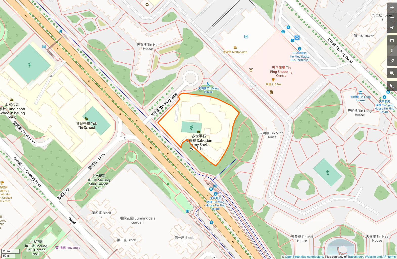 OSM: 救世軍石湖學校 The Salvation Army Shek Wu School