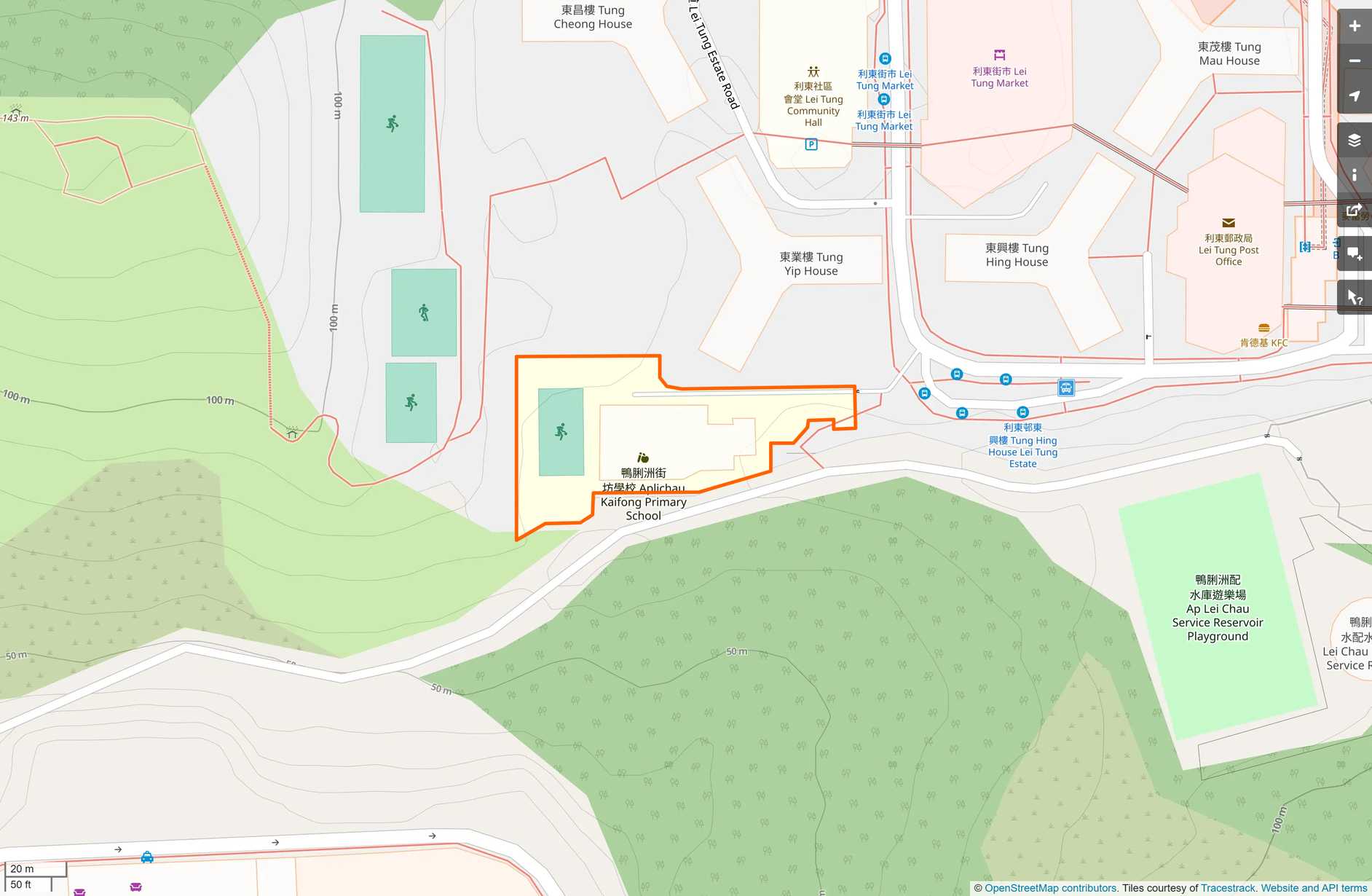 OSM: 鴨脷洲街坊學校 Aplichau Kaifong Primary School