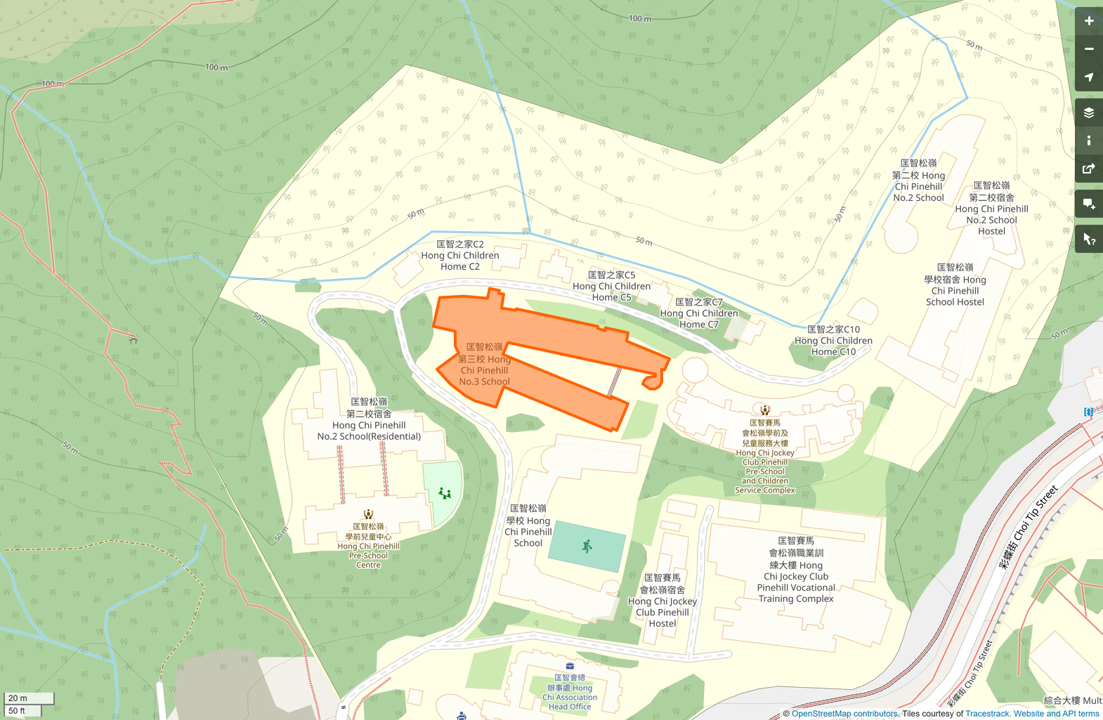 OSM: 匡智松嶺第三校 Hong Chi Pinehill No.3 School