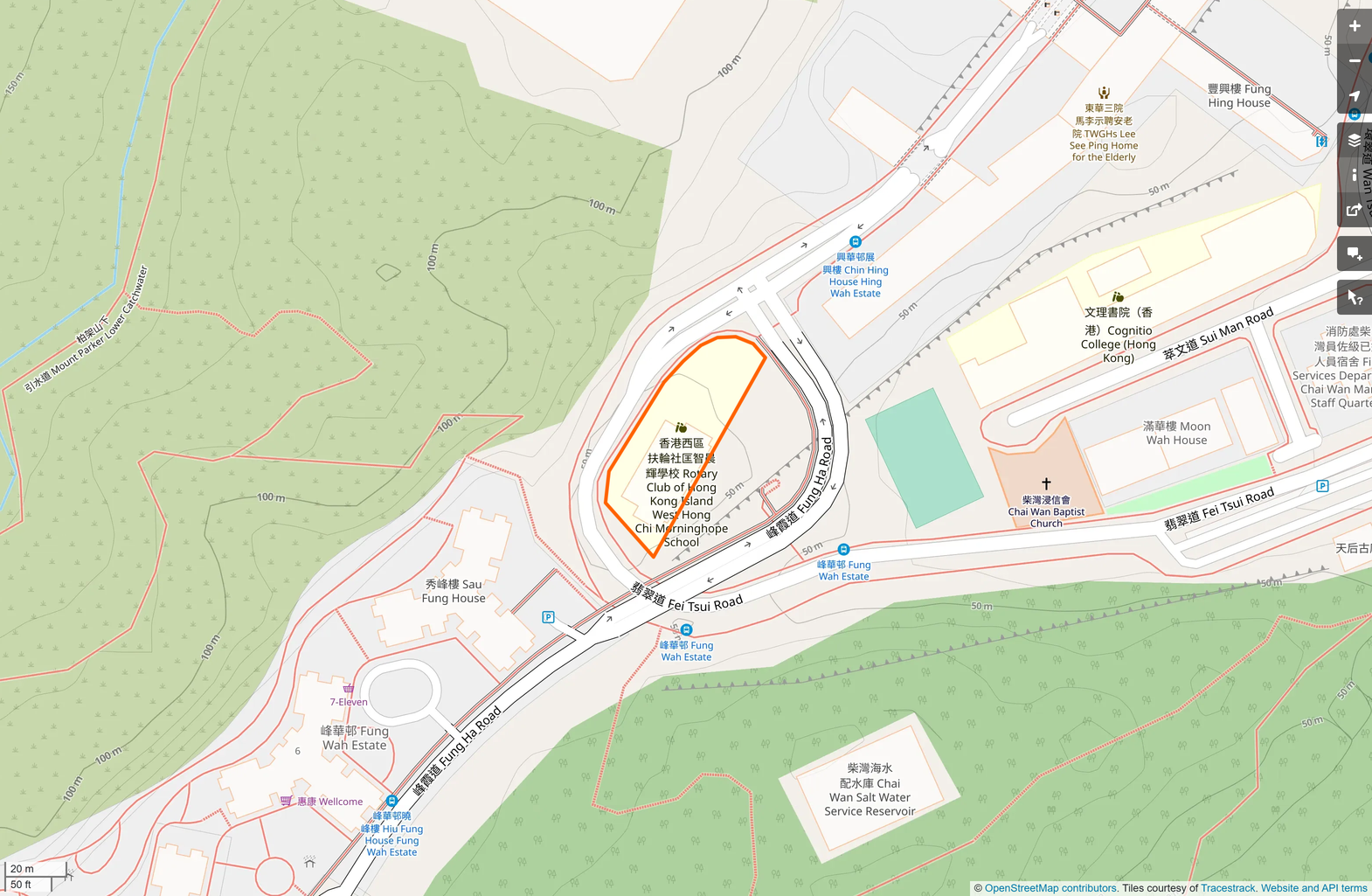 OSM: 香港西區扶輪社匡智晨輝學校 Rotary Club of HK Island West Hong Chi Morninghope School