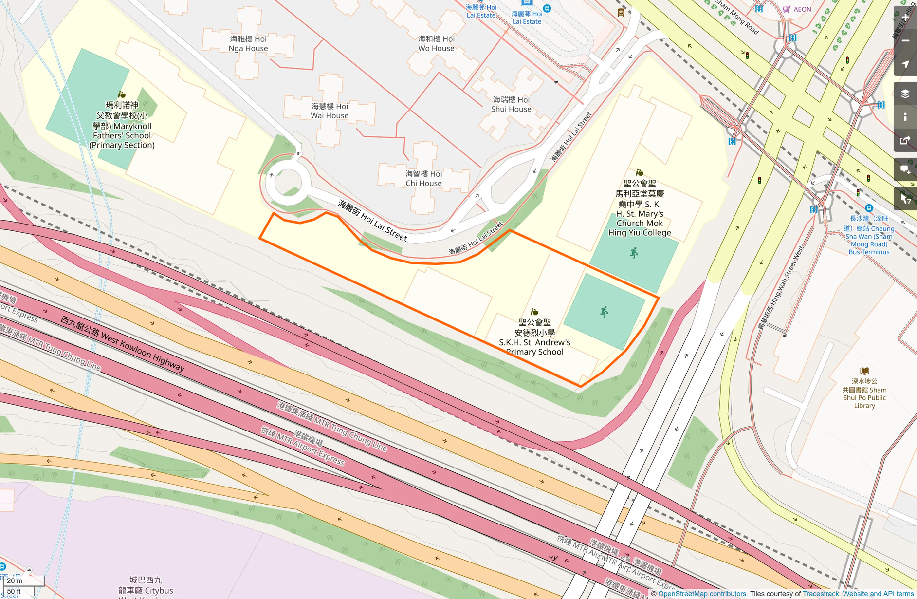 OSM: 聖公會聖安德烈小學 SKH St. Andrew's Primary School