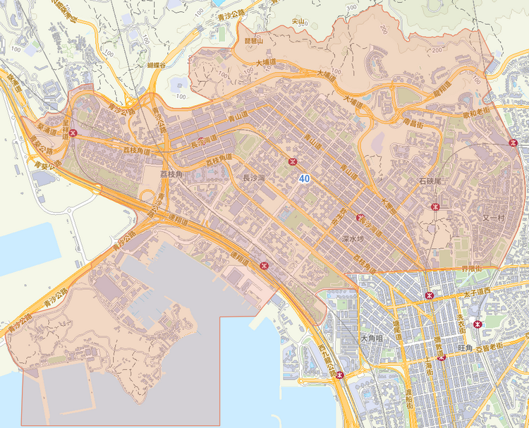 小學 40 校網覆蓋地圖