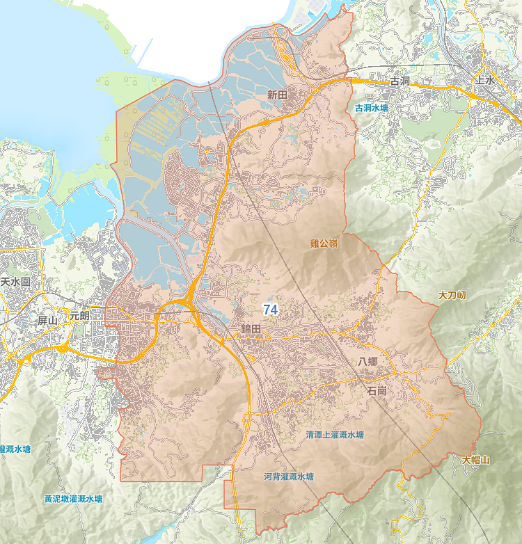 小學 74 校網覆蓋地圖