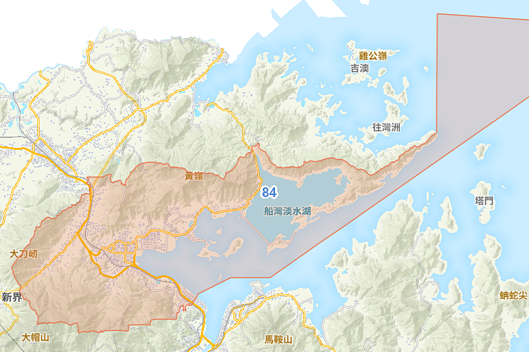 小學 84 校網覆蓋地圖