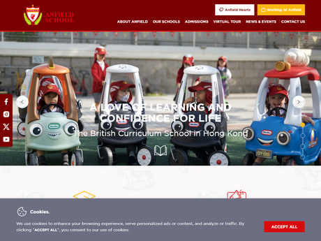 Website Screenshot of Anfield St. Bosco Koon Ying School
