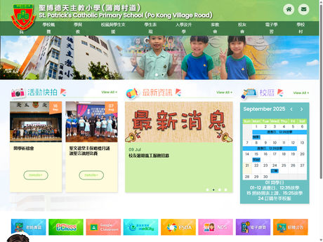 Website Screenshot of St. Patrick's Catholic Primary School (Po Kong Village Road)