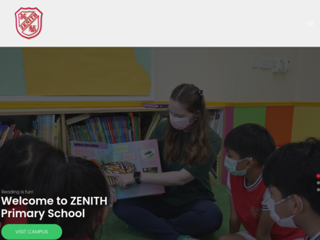 Website Screenshot of Zenith English Primary School
