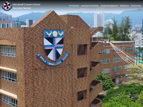 Website Screenshot of Maryknoll Convent School (Secondary Section)