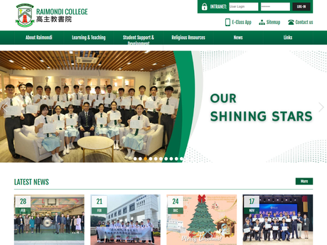Website Screenshot of Raimondi College