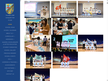 Website Screenshot of St. Francis' Canossian College