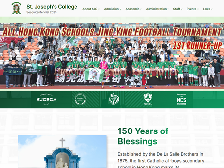 Website Screenshot of St. Joseph's College