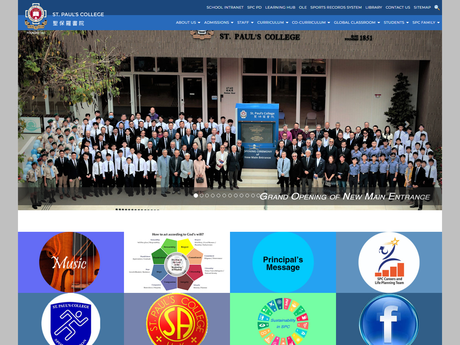 Website Screenshot of St. Paul's College