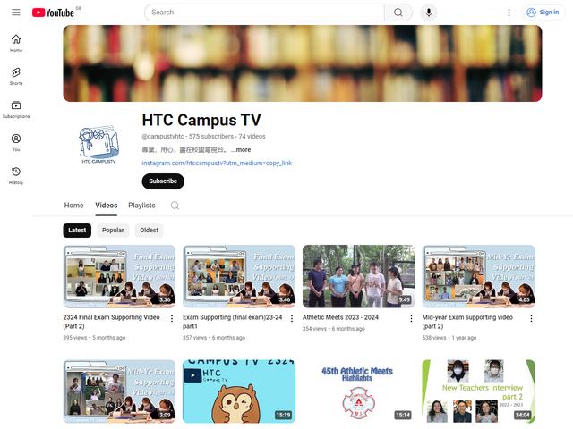 寶血會上智英文書院 Youtube 頻道